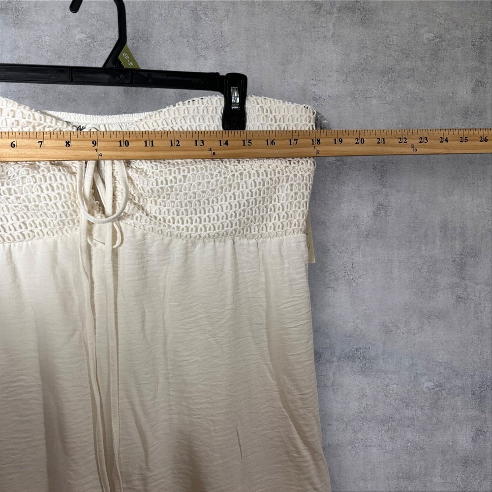 NEW No Boundaries Maxi Dress Womens XL (16-18) White Halter Sleeveless Strapless - Picture 8 of 10